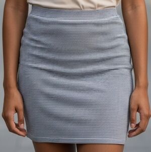 Black And Gray Pencil Skirt